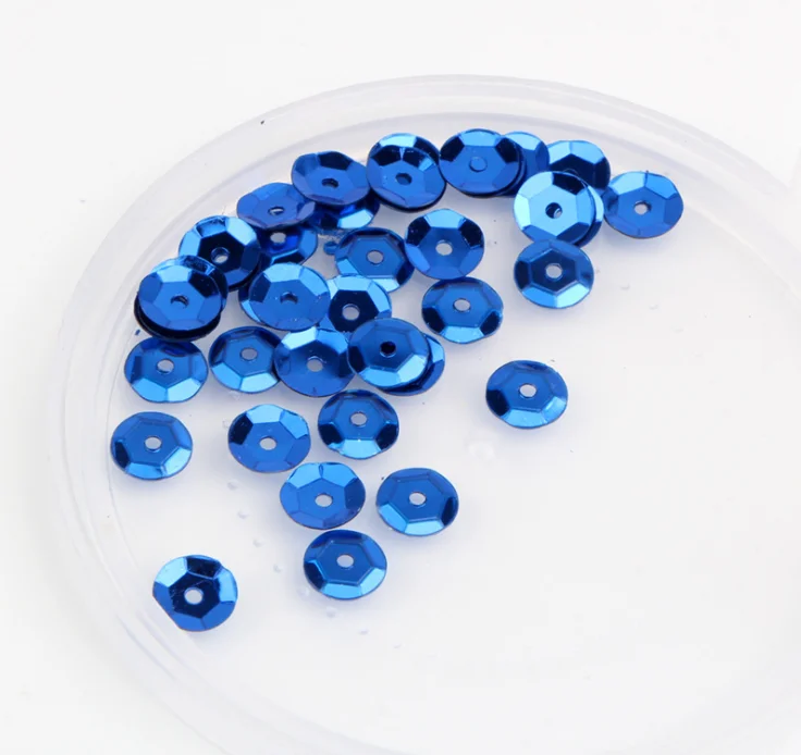 

Wholesale  loose round cup sequins for garments, Dull, laser bright, multi-colored, transparent