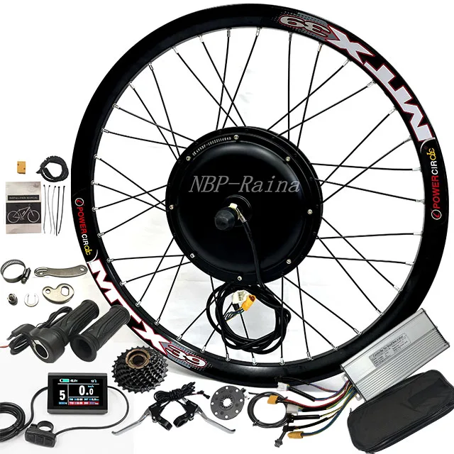 UK USA Warehouse 26'' 27.5'' 29'' MTX39 48/52v 2000w Cheap Electric Bike Kit Electric Bicycle Part Conversion Kit with 7S Ebike