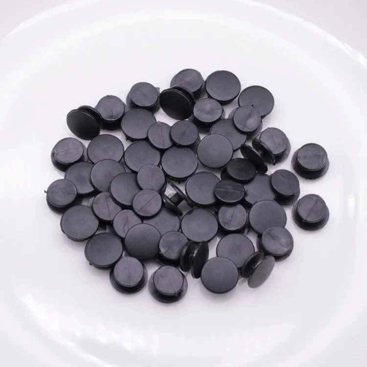 Wholesale Plastic Black Button Buckles Parts Accessories Fit for DIY Clog Shoe Charms