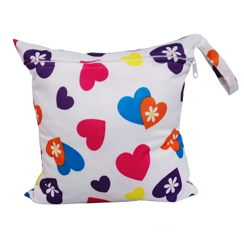 

Z296 Reusable baby diaper dry bag waterproof single zipper dry wet bag and diaper bag