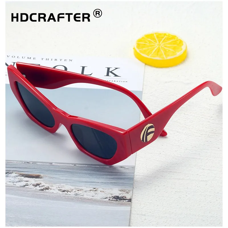 

HDCRAFTER retro trendy little sunglasses for women Polygon fashion uv400 driving amazon sun glasses river 2021