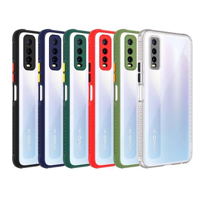 

For Vivo Y70S Y51S Y50 Y30 Y20 Y20I Phone Case Cover Hot Selling Transparent Liquid Silicone Shockproof Clear Mobile phone Case, Black,blue,red,emerald green,white,green