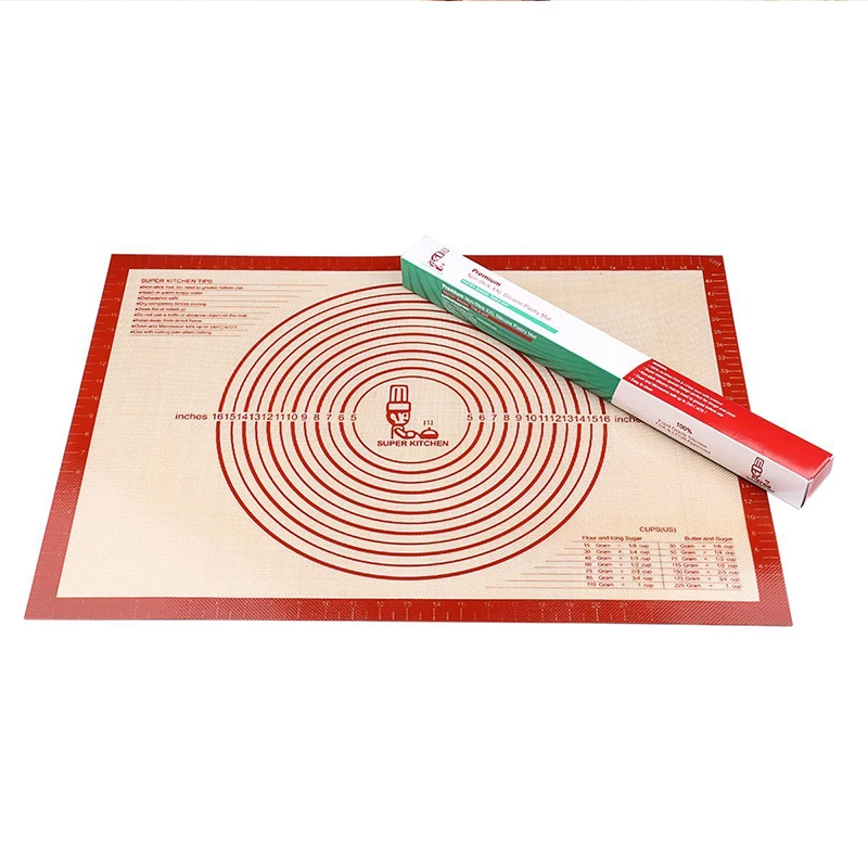 

2019 Free Sample Kitchen Non Stick Silicon Baking Mats Pastry Sheet for bakery