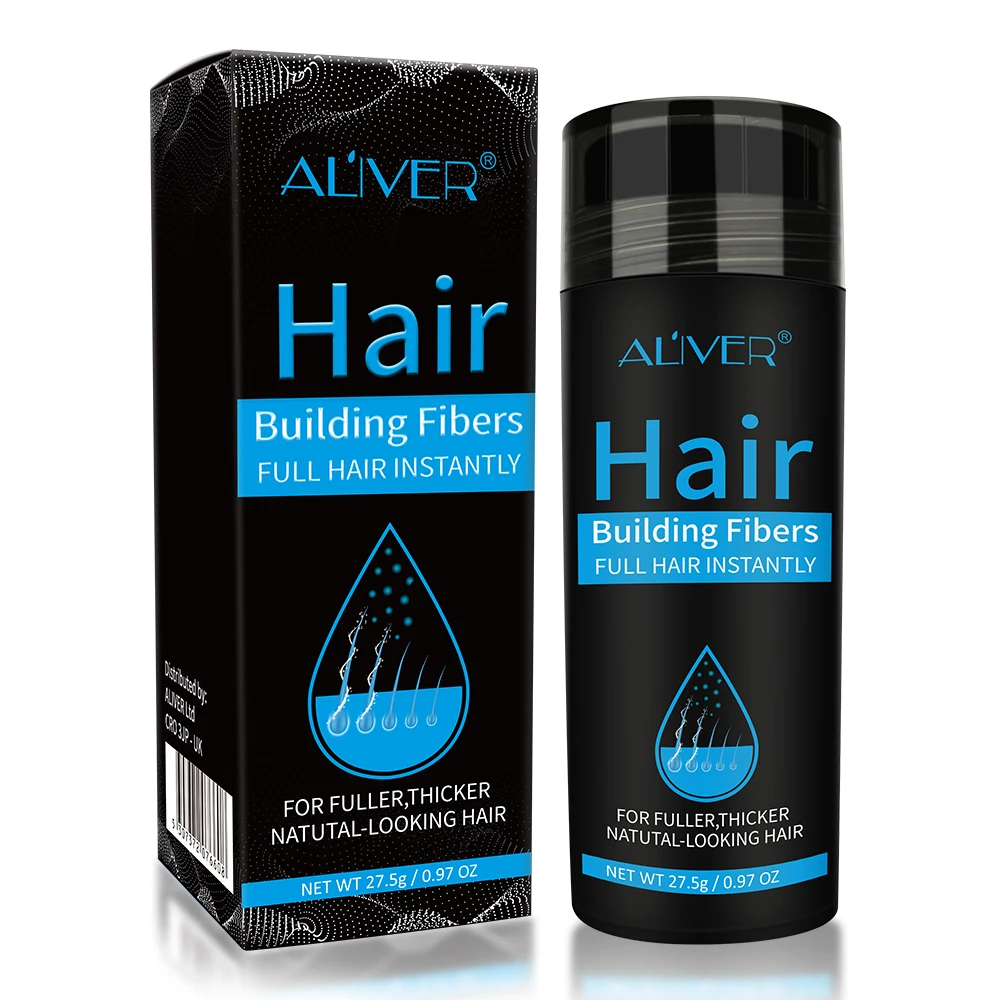 

Aliver Organic Styling Keratin Hair Fibre Powder Spray Applicator Private Label Hair Building Fiber