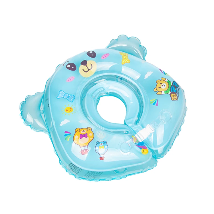 

2019 Safety New Inflatable Circle Neck Float Infant Baby Swimming Swim Ring