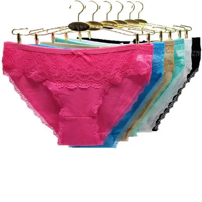 

Amazon Hot Selling Women Lace Panties Underwear Women Knickers Lace Panties Female Briefs Underpants in Europe