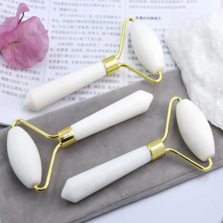 

Latest Style White jade roller tools for Facial blood circulation Anti-aging and anti-wrinkle