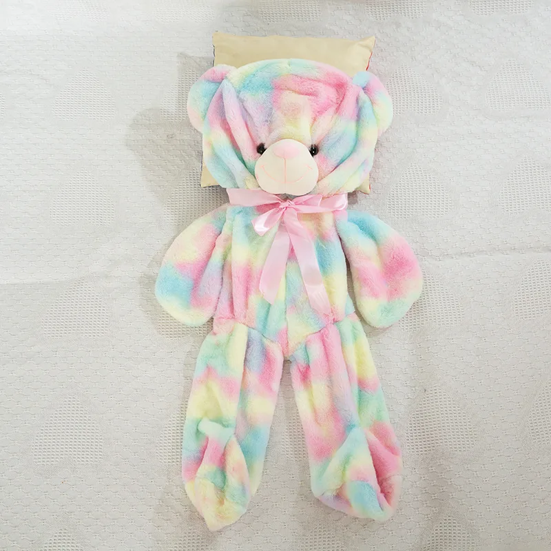 

80cm 100cm 120cm Giant Unstuffed Teddy Bear Skin Cute Empty Bear Skin Plush Doll Soft Big Size Skin Semi-finished Plush Toys