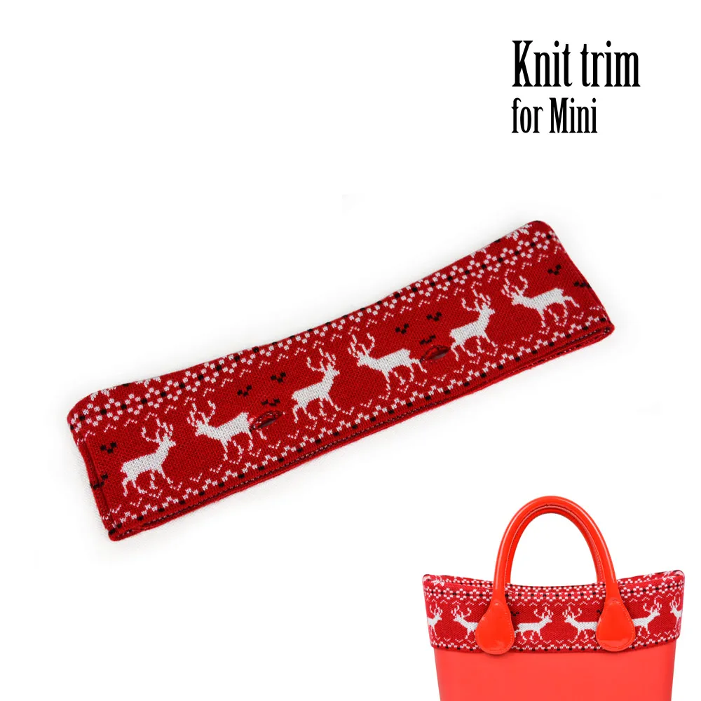 

New Spring Mini Knit Trim Jacquard wool Obag Trim decoration for O bag Mini