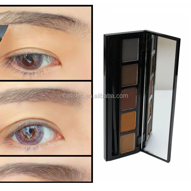 5 Color Custom Eye Brow Makeup Private Label Eyebrow Powder