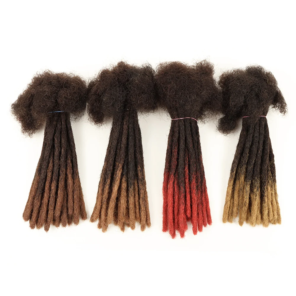 

HEFEI VAST cheap 8 inch crochet hair dreadlock extensions afro kinky human hair loc extensions afro straight locs