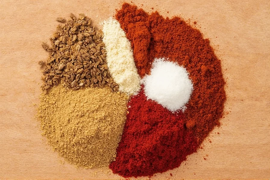 Jars of homemade spice mixtures labeled