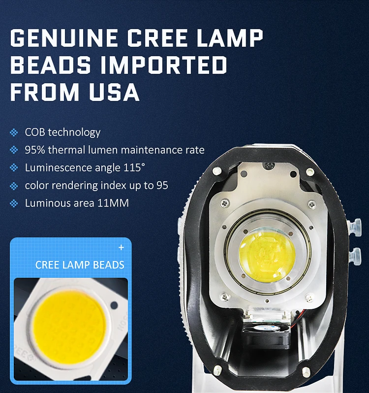 Pro 40w Led hd gobo projector waterproof IP65 flashlight for advertising
