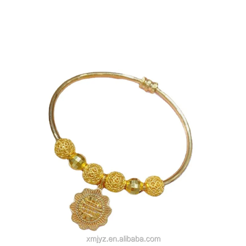 

Certified In Stock Wholesale 5G Gold Devil's Eye Bracelet 999 Pure Gold Women's Bracelet 24K Gold Bracelet