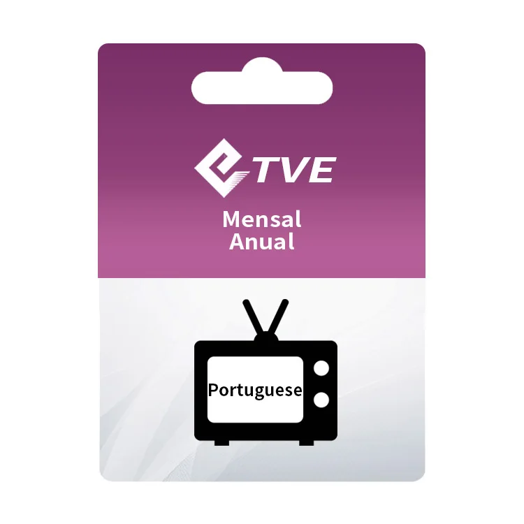 

Monthly Yearly TVE Portuguese Codigo tv express gift card por um