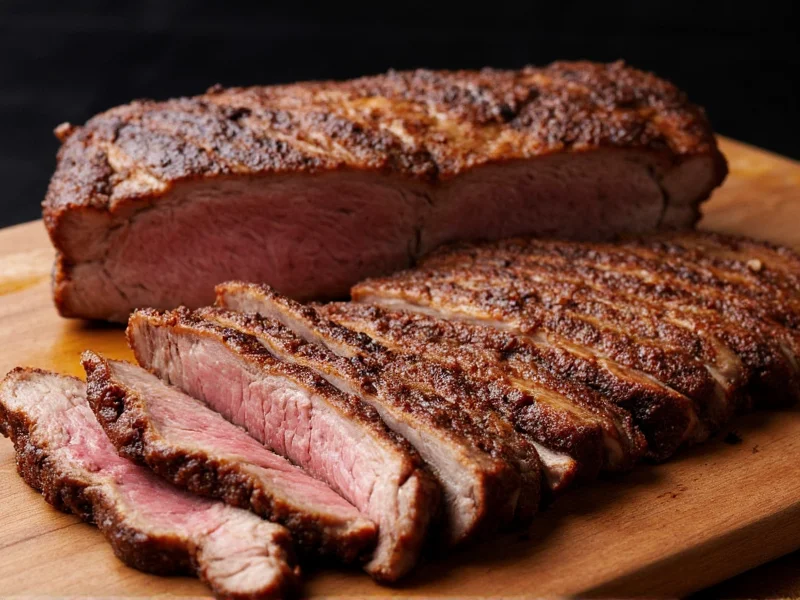 Moo's Craft BBQ signature smoked brisket with bark