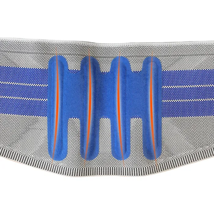 

Women men sport fitness breathable double exercise pressure waist support belt corset waist protection, Grey+blue