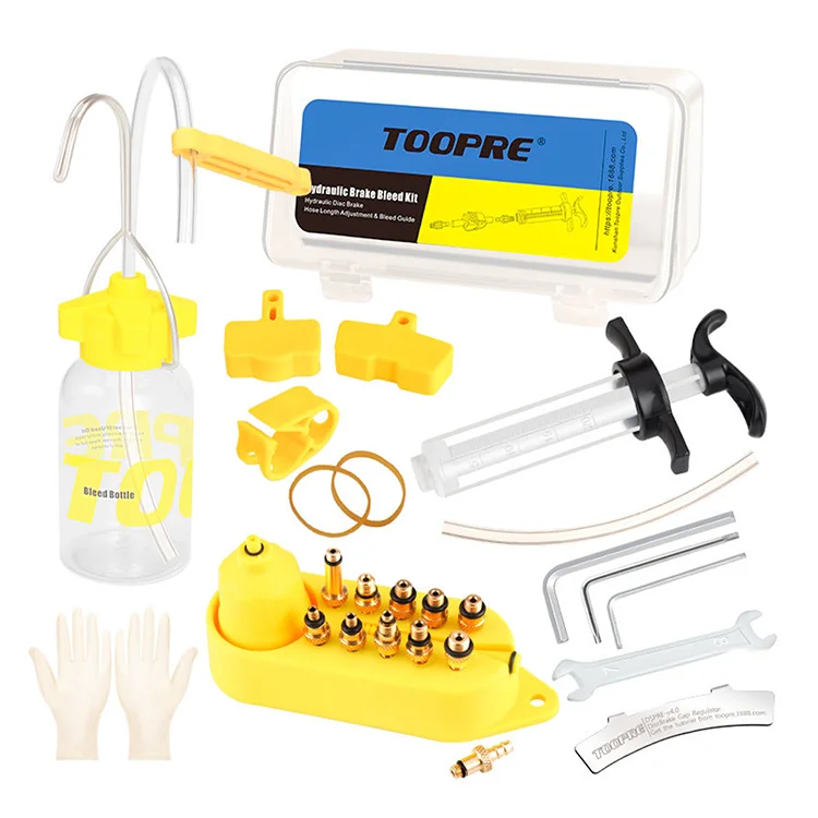 

Toopre Bicycle Disc Brake Oil Bleed Kit MTB Bike Brake Oil Dish Filling Repair Tool