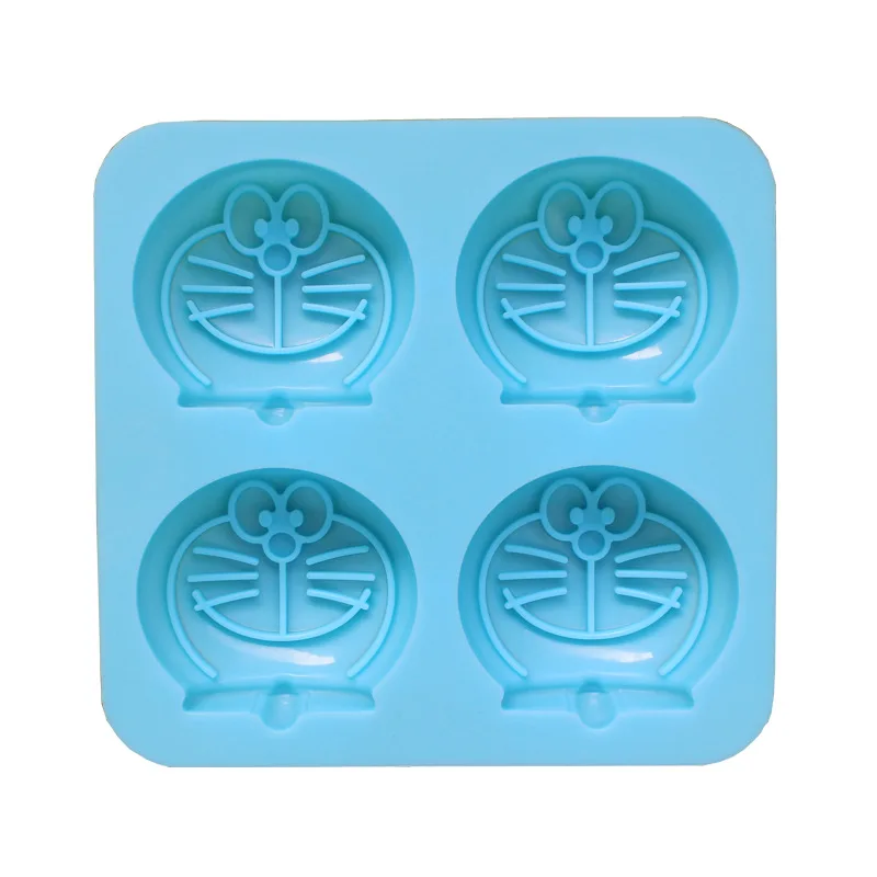 

4 Even Cat Head Silicone Cake Mold Cartoon Figure Soap Mold Silicone Craft Model