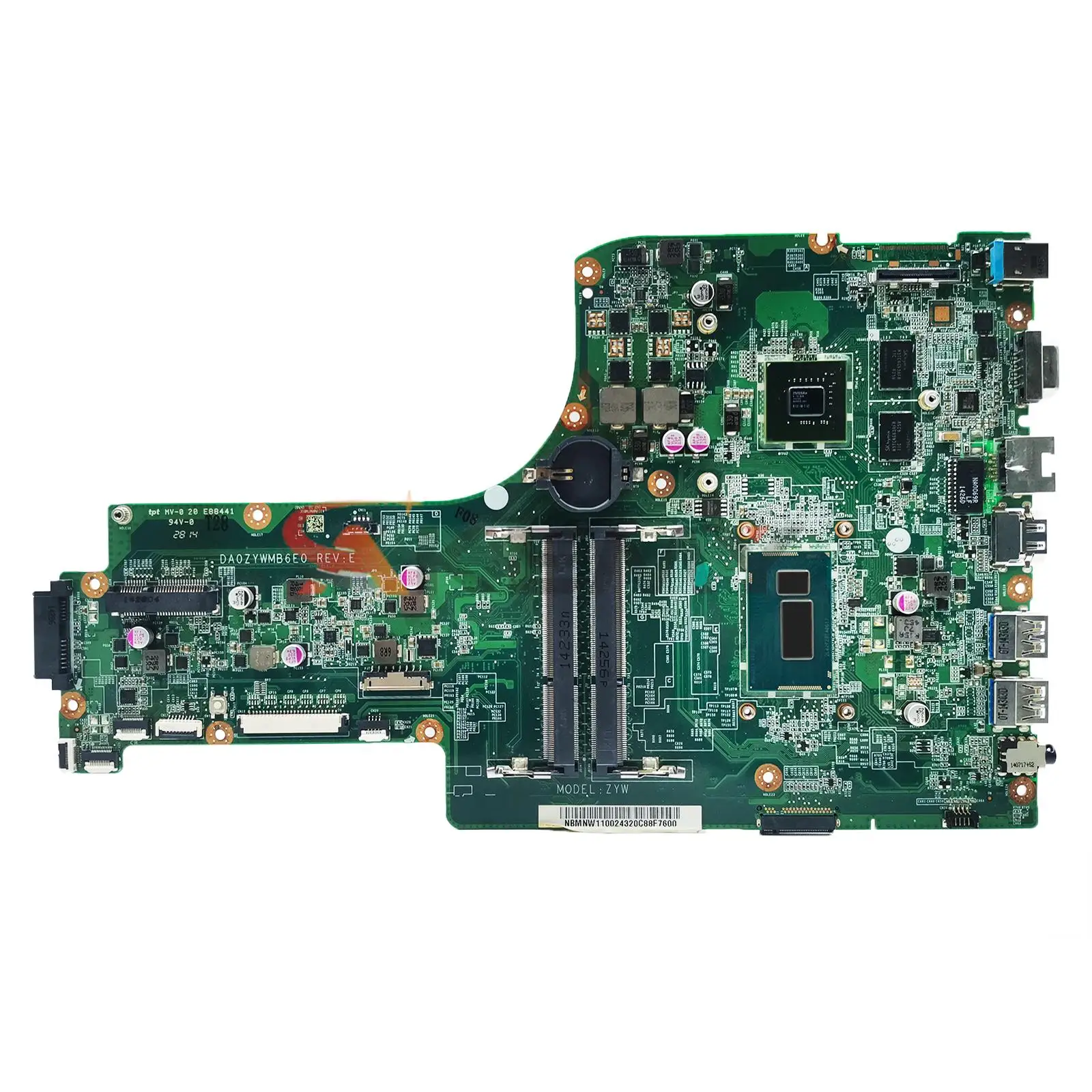 

DA0ZYWMB6E0 For ACER Aspire E5-771 E5-771G Laptop Motherboard Core N15V-GM-S-A2 CPU I5-4210U Mainboard DDR3 Test OK