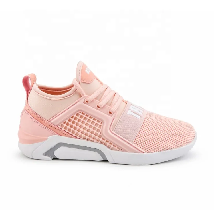 

Pink Color Mesh Breathable Women Shoes 2020 Latest Design Platform Increasing Lace Up Walking Shoes Ladies Casual Daddy Sneakers, Black/ pink