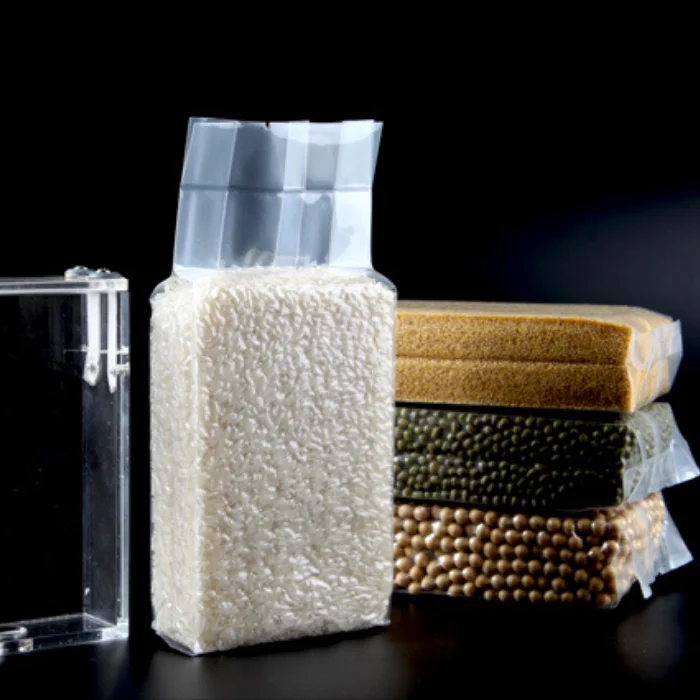 
1 KG Grain & Creal Transparent plastic packaging bag Factory Wholesale 