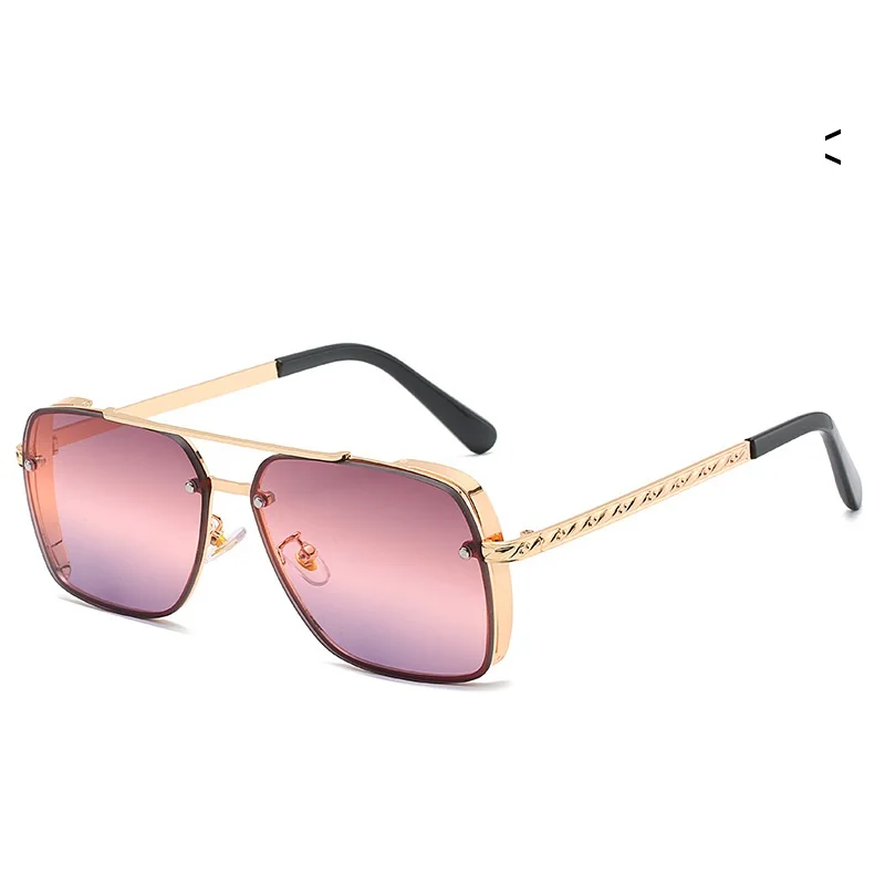 

Lbashades Fashion Luxury Square Trendy sunglasses de sol Metal Oversized Women Men Shades Sun Glasses 2021