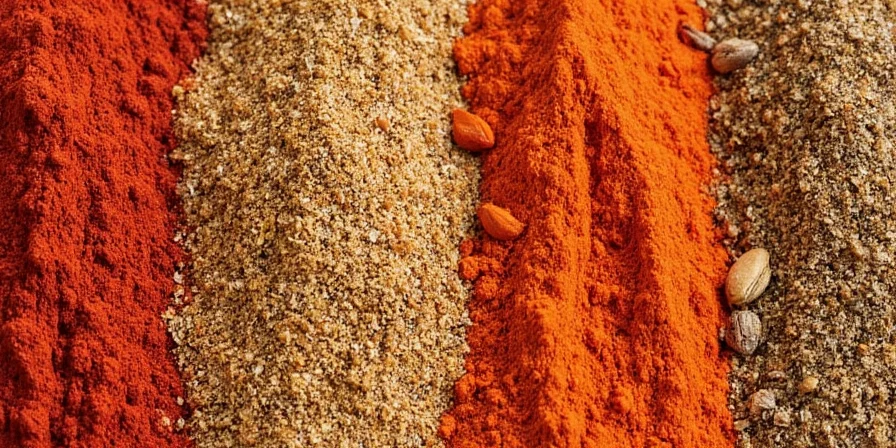 Traditional spice grinding setup