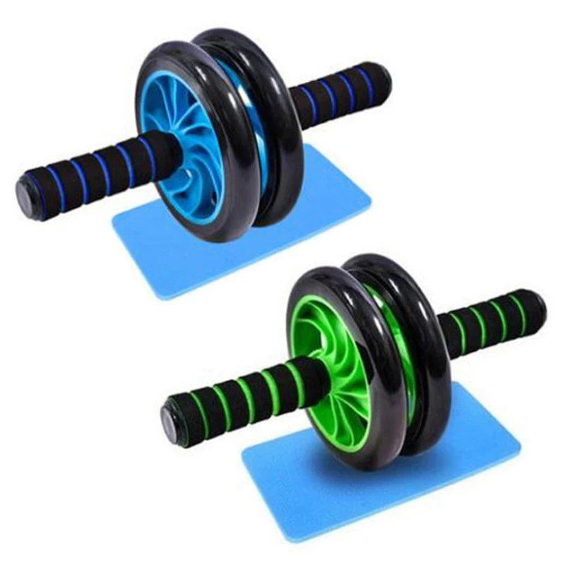 

Abdominal Roller Wheel Gym Home Push-up Arm Waist Leg Exercise Fitness Equipment Gift Kneeling Pad Muscle Trainer, Black,green,blue