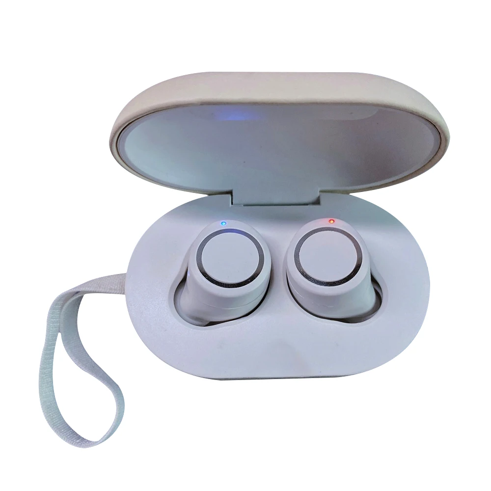 

OEM factory direct wireless earbuds earphone pu leather material stereo sports headphones headset