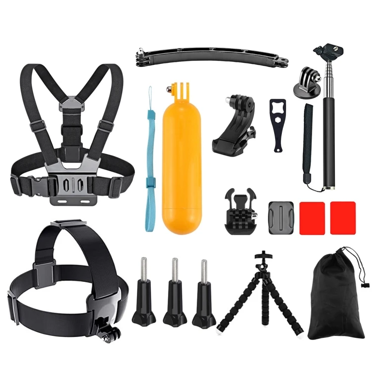 

New 17 In 1 Action Camera Accessories Combo Kits For Go Pro