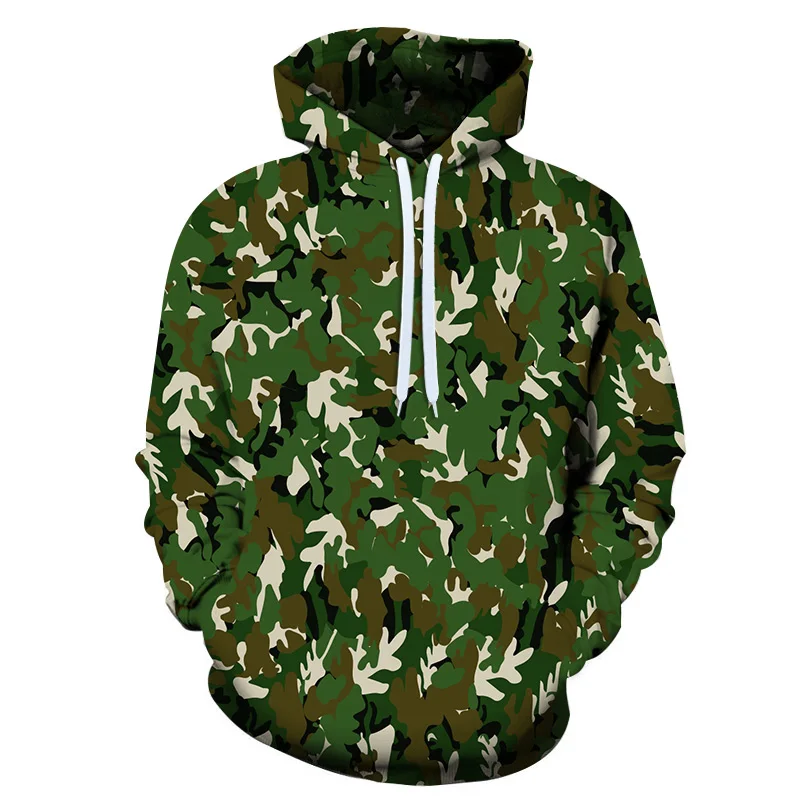 

Green camouflage 3D Sublimation Sweater