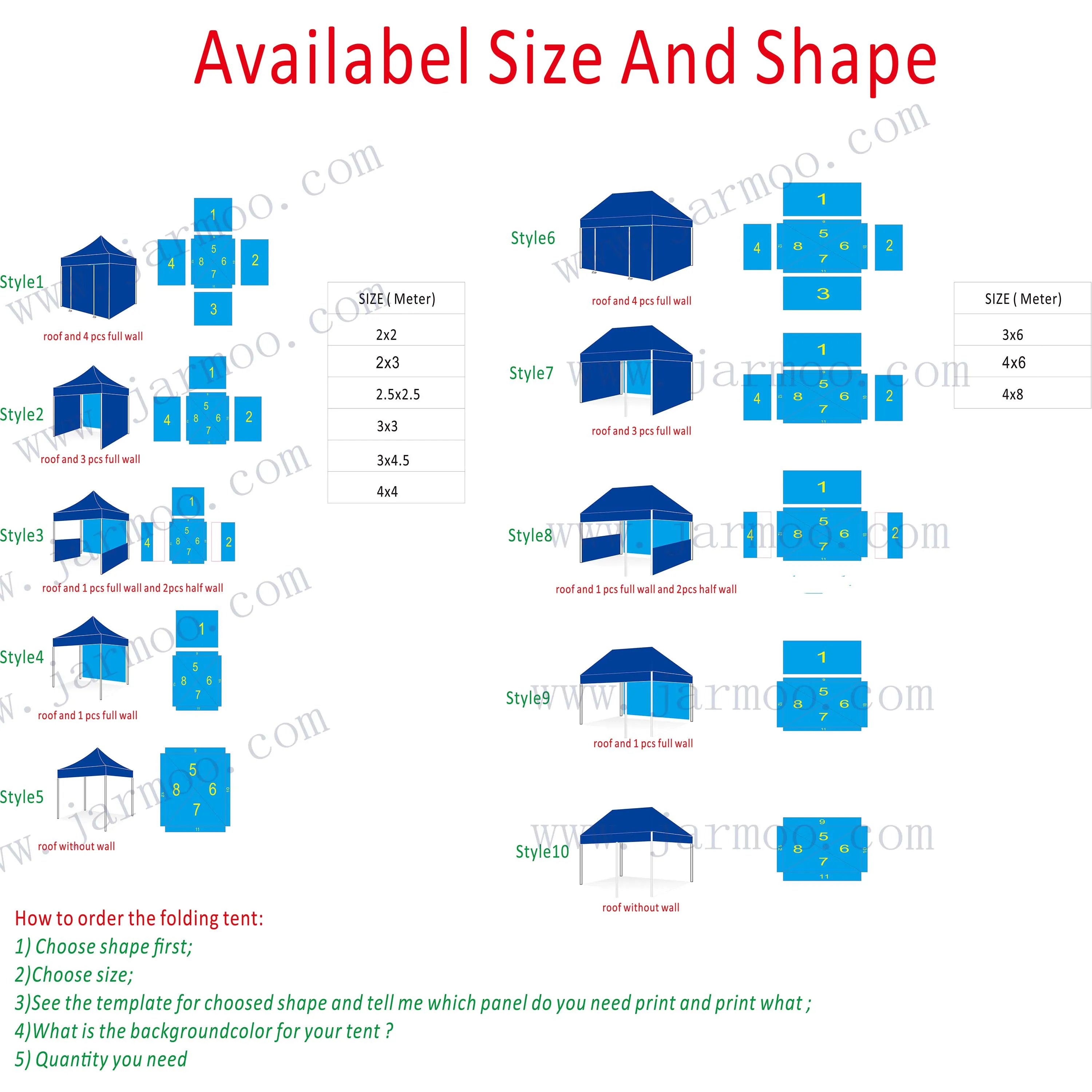 Custom Big Outdoor branded 50mm Commercial Trade Show Folding Big Tent popup gazebo 20 x 10 3x6 10x20 10 X 20 Canopy Tent