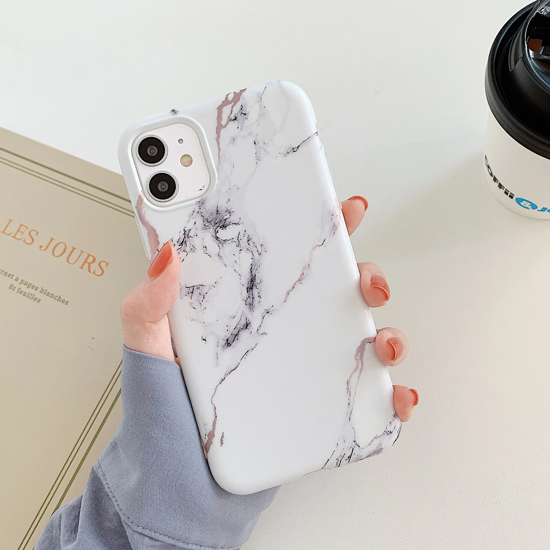 

2021 hot selling IMD marble pattern mobile protector cover for apple iPhone 11 12 13 pro max phone case, Multi colors