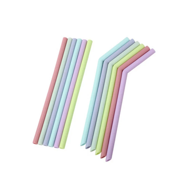 

Colorful Eco-friendly Folding Reusable Silicone Drinking Straw Special design widely used fashionable