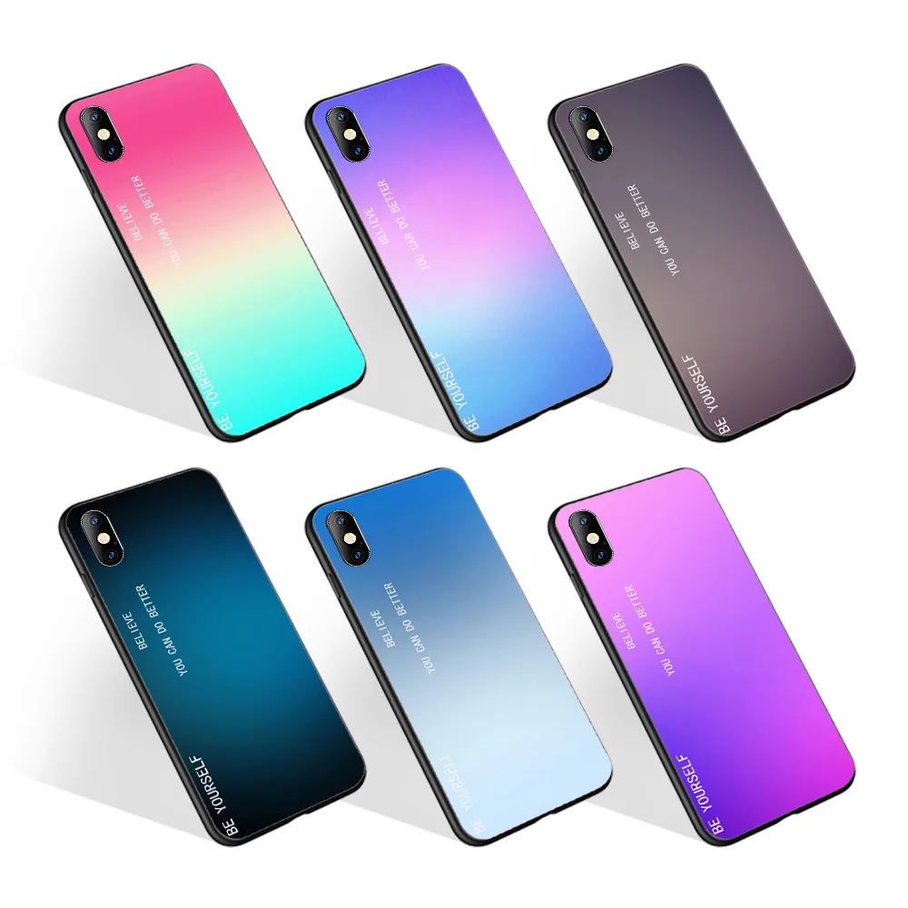 

Bright Color Excellent Hand Feeling Wholesale Gradient TPU Mobile Back Cover For Oppo A55 5G For Meizu 18 Pro