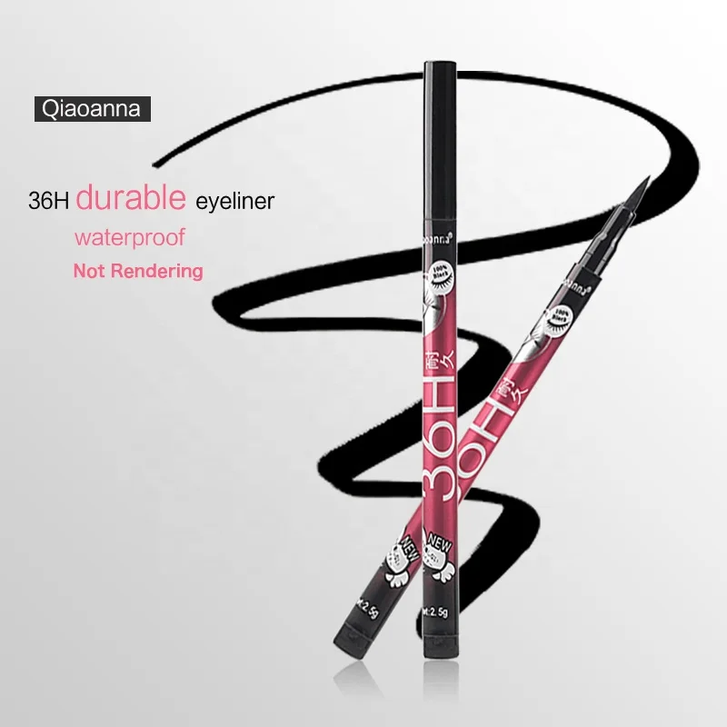 

Eye Makeup Wholesale Waterproof Durable Thin Long Lasting Smooth Single Black Liquid Eyeliner Pencil