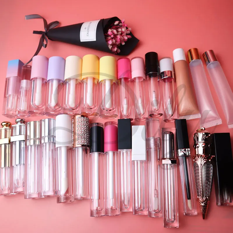 

Glitter Your Logo Wholesale Custom Waterproof Lipgloss Matte Glossy Base Lipgloss, Over 100 colors