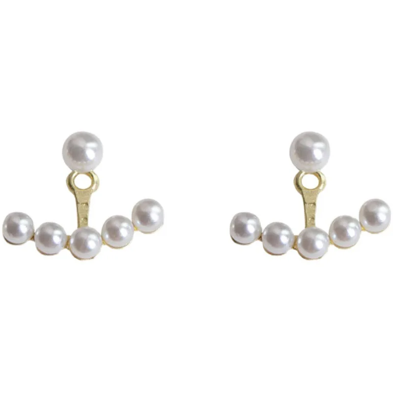 

Simple temperament hanging pearl earrings super fairy earrings