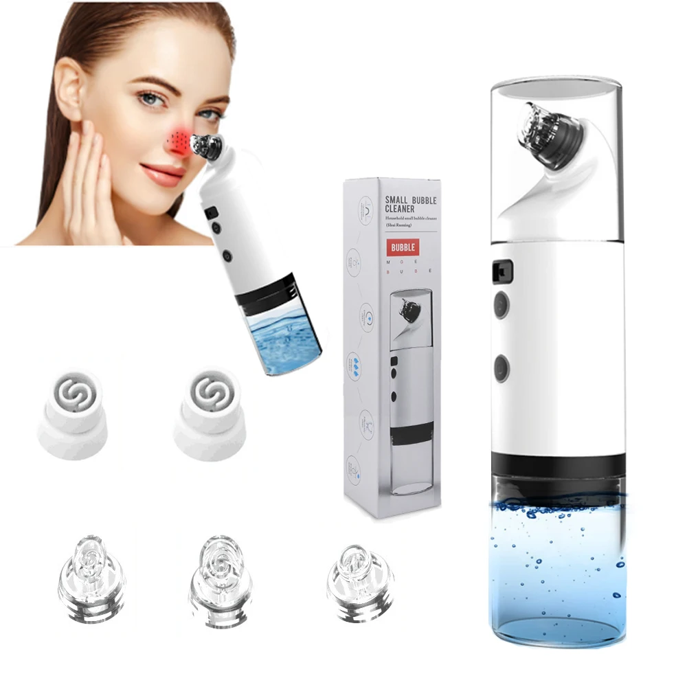 

Facial Exfoliating Face Pore Cleaner Tool Electric Small Bubble Pore Vacuum Blackhead Remover