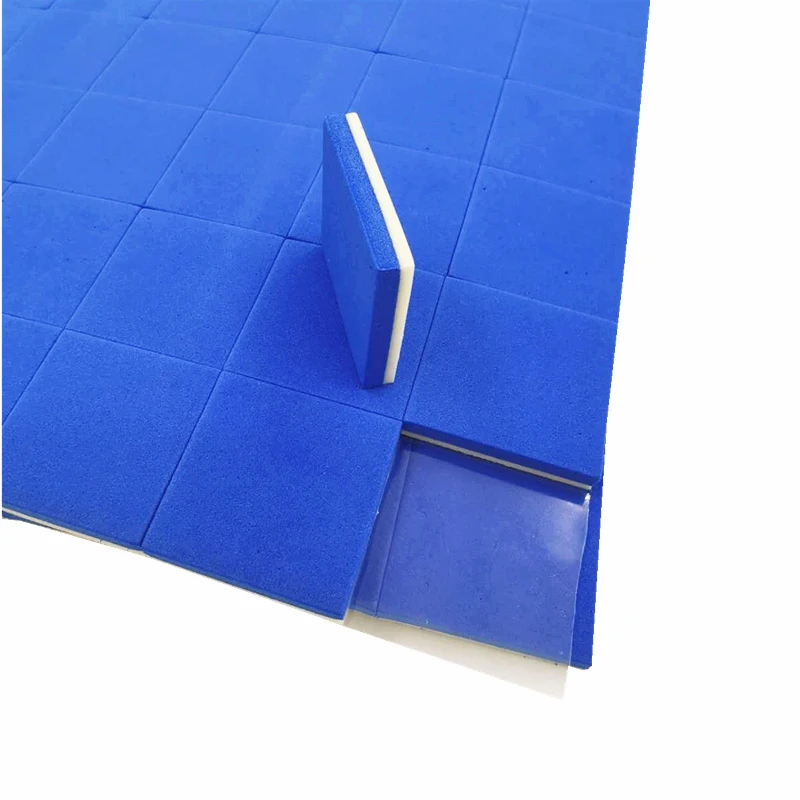 

25*25*4+1mm Blue EVA Foam Separator Pads Glass Protection Pads For Glass Shipping