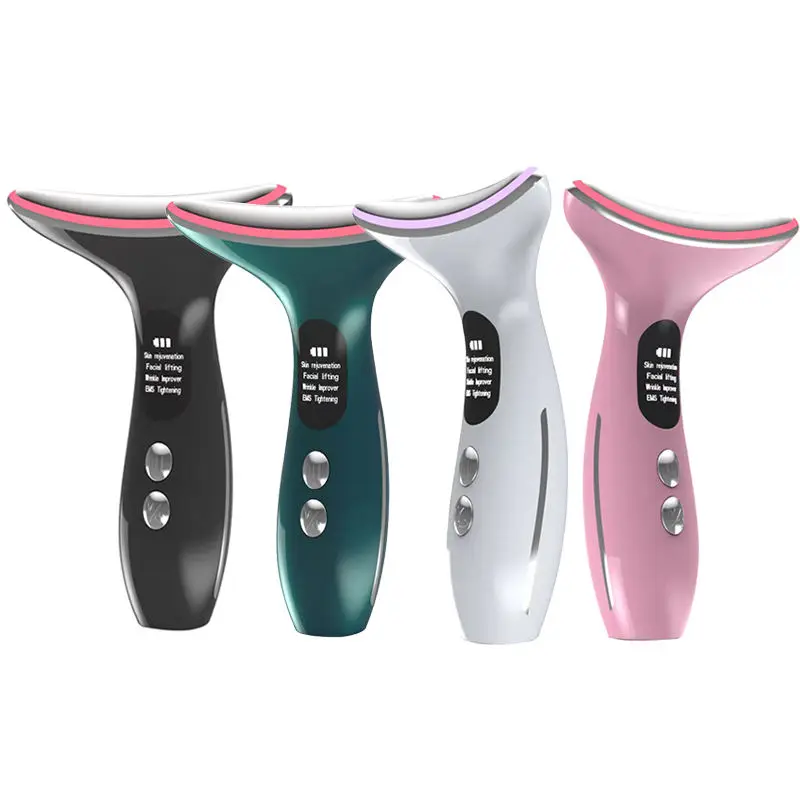 

Home Use Beauty Equipment Ems Rf Led Vibrating Anti Aging Facial Massager Skin Firming Face Wrinkle Remover Neck Lift Device USB