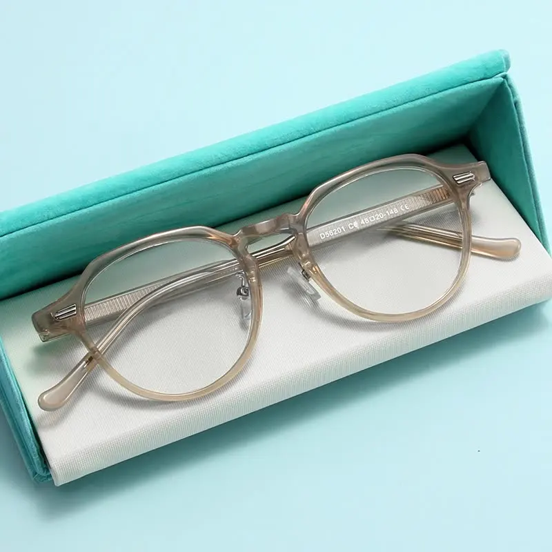 

2021 2022 TR90 High Quality Anti Blue Light Unisex Acetate Eyeglasses Round Optical Frames Glasses For Women, Custom colors