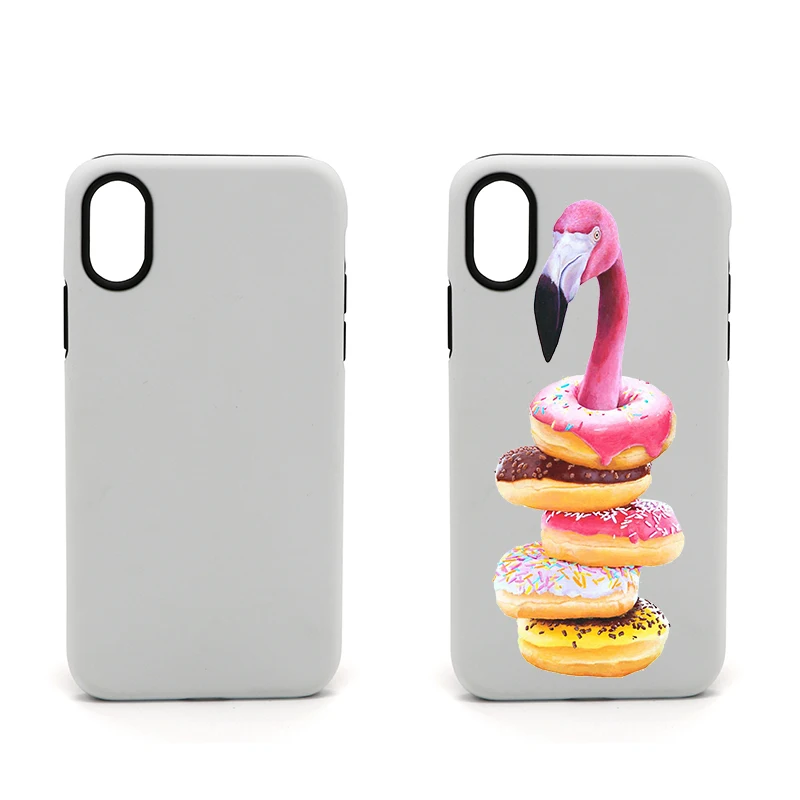 

XINGE Heat Press 3D TPU PC Blank Sublimation Rubber Mobile Phone Case Cover For Iphone 7 8 X Xr Xs Max, White
