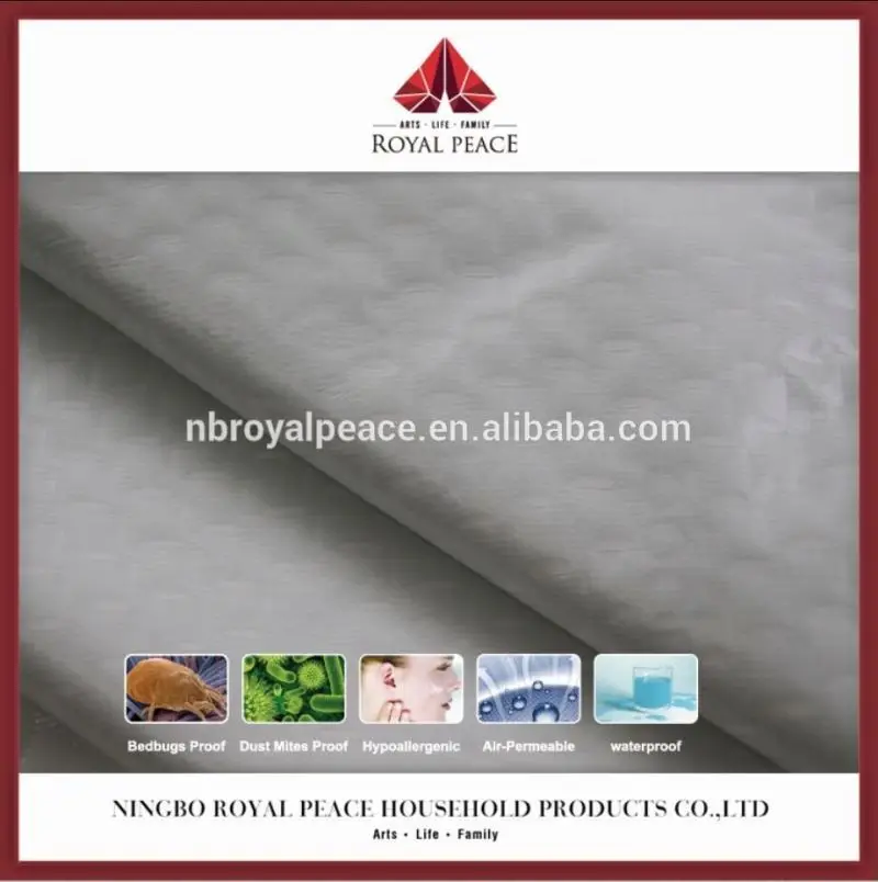 
Hypoallergenic Waterproof Mattress Protector Bamboo Fabric 