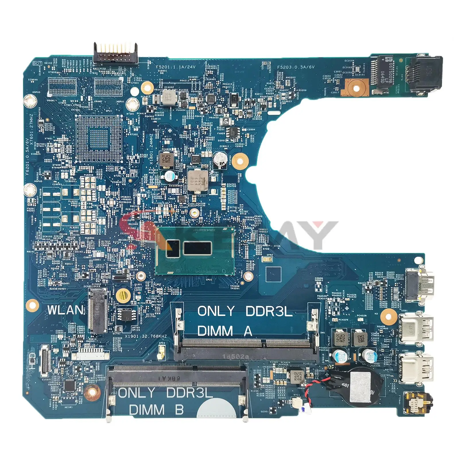 

CN-02F12F 0P9H40 0D0PG7 0CXYD3 For Dell Latitude 3460 3560 Laptop Motherboard 14290-2 PWB:85GK8 With 3215U 3825U I3 I5 CPU DDR3