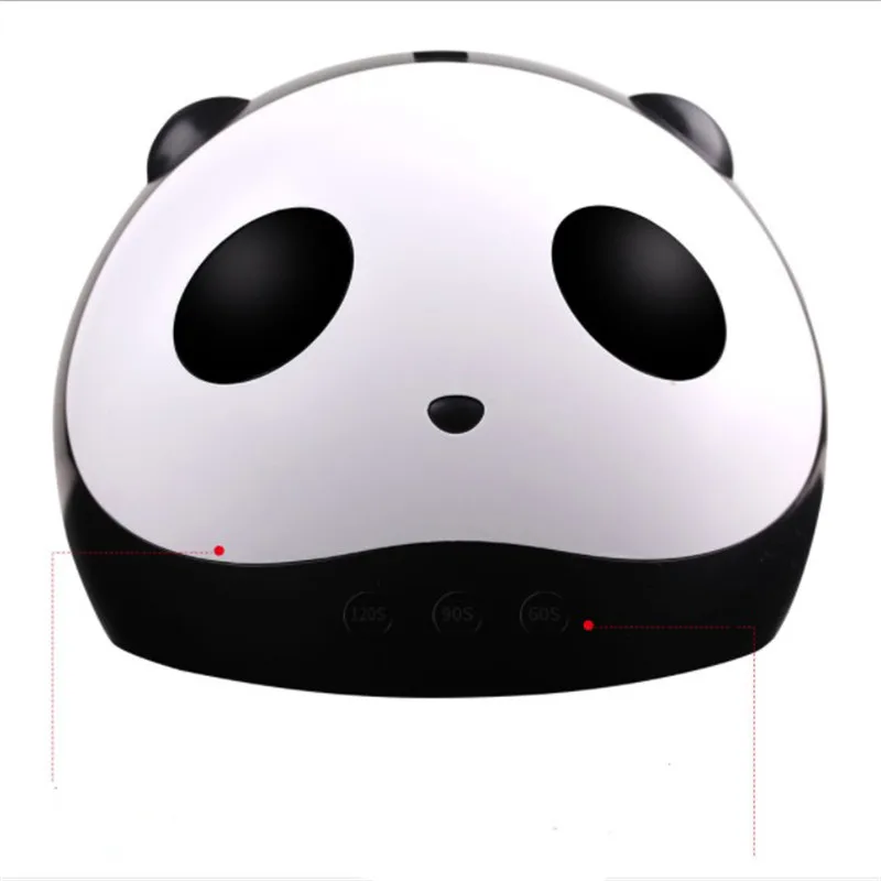 

Panda design nail cure manicure professional 48W led nail uv lamp with USB nail dryer, Brown