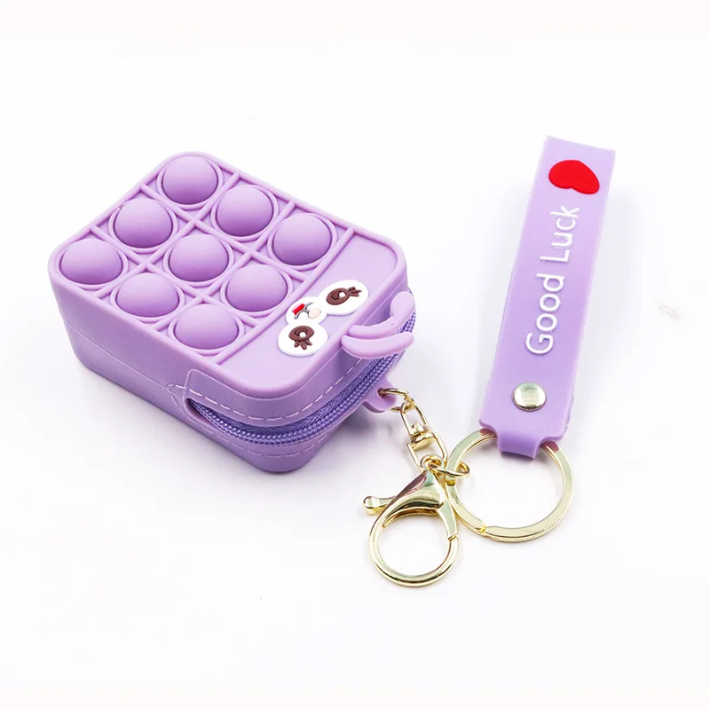 

2021 Hot Sale Silicone Cute Cartoon Fruit Avocado Pouch Zipper Wallet Mini Coin Purse, Colorful
