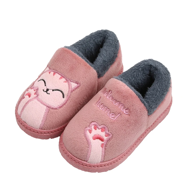 

2020 Warm and comfortable lucky cat cotton indoor shoes for winter,baby snow shoes