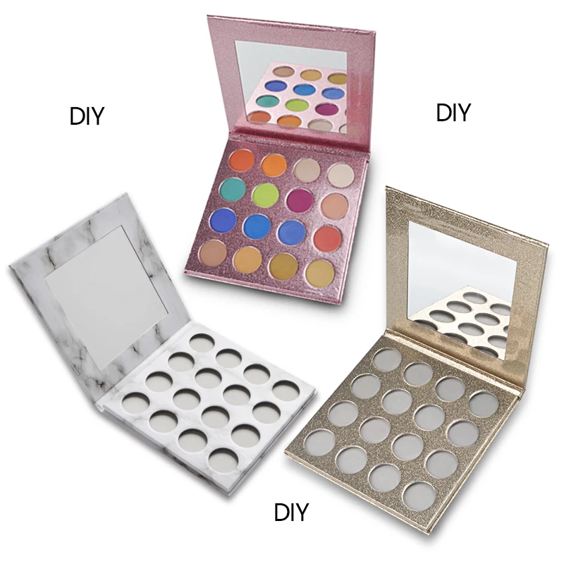 

Wholesale makeup eye shadow palette private label Vegan high pigment waterproof and cheap empty eye shadow palette custom logo